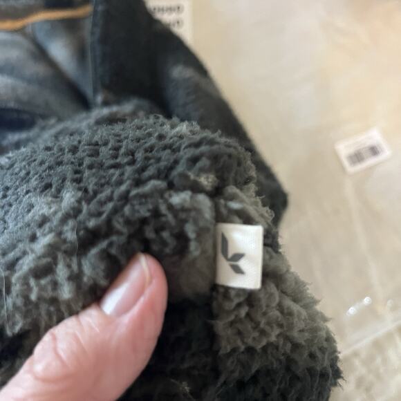 Koolaburra by UGG Women Faux-Fur Sherpa Camo Fleece Jacket XS Olive Fuzzy Cozy - Picture 5 of 12